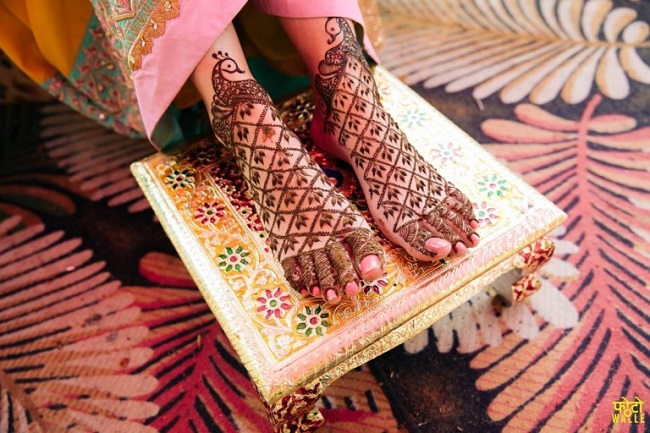 PunjabKesari, Easy Mehndi Designs For Foot, इजी मेहँदी डिज़ाइन फॉर फुट 